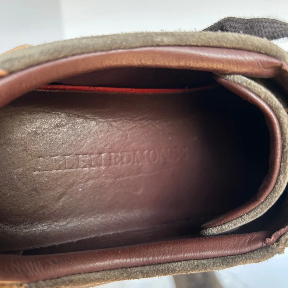 Alfredo Edmonds Brown Suede Leather Casual‎ Fashion Sneakers Shoes
